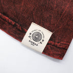 Nomad Sari Stonewashed Cotton T-Shirt | Dragon Mandala | Maroon | XL