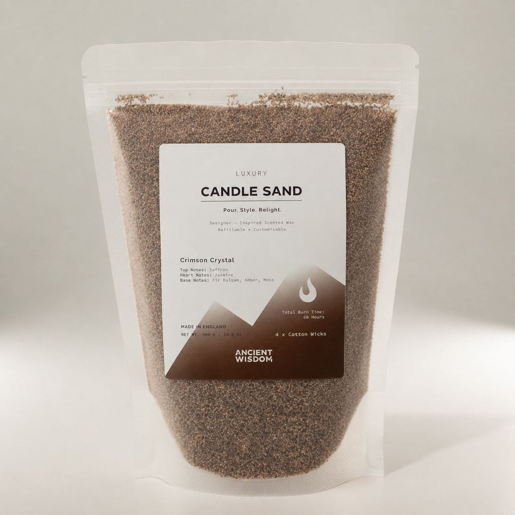 Mocha Brown Crimson Crystal Candle Sand - 300g