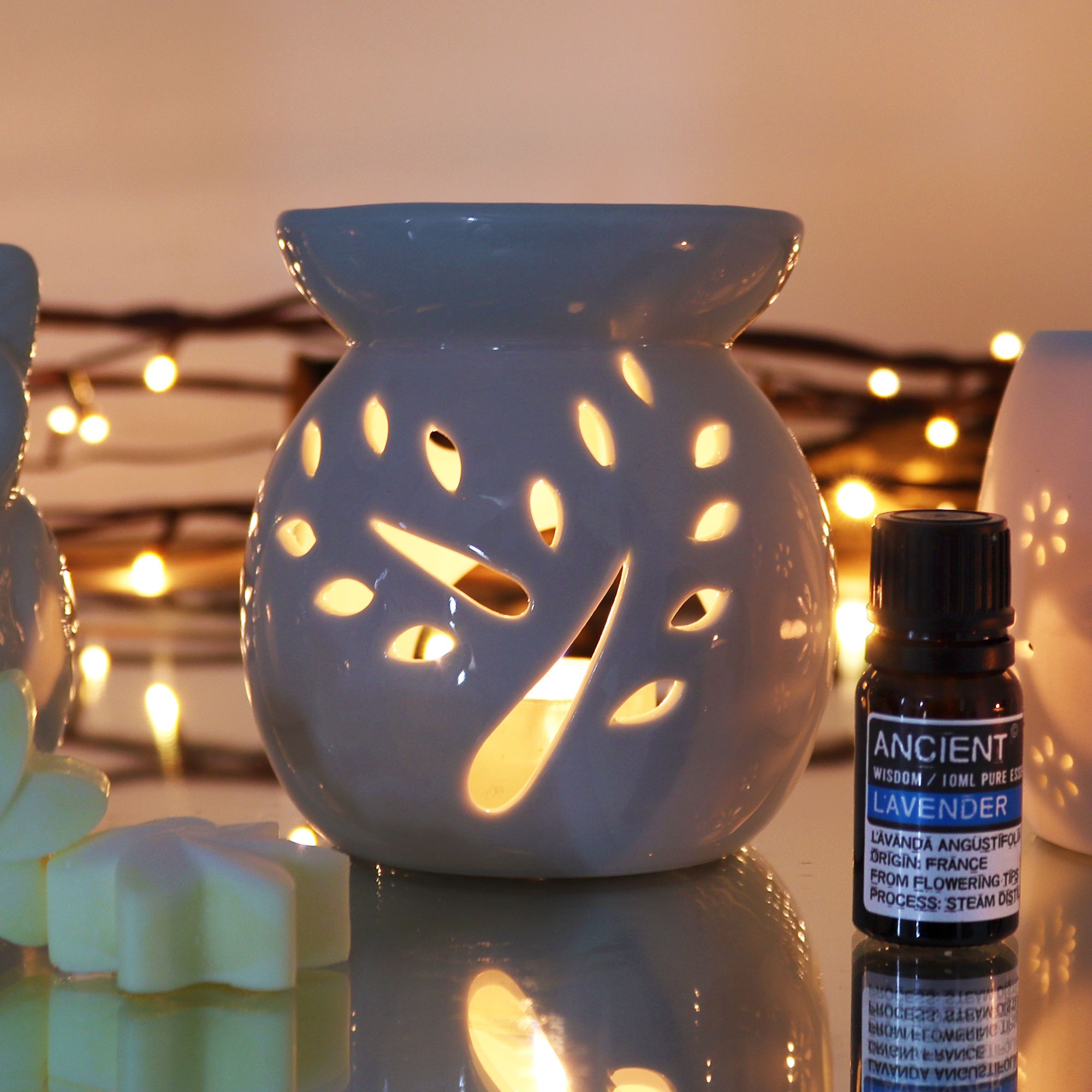 Tree Cut Out  Classic White Oil Burner