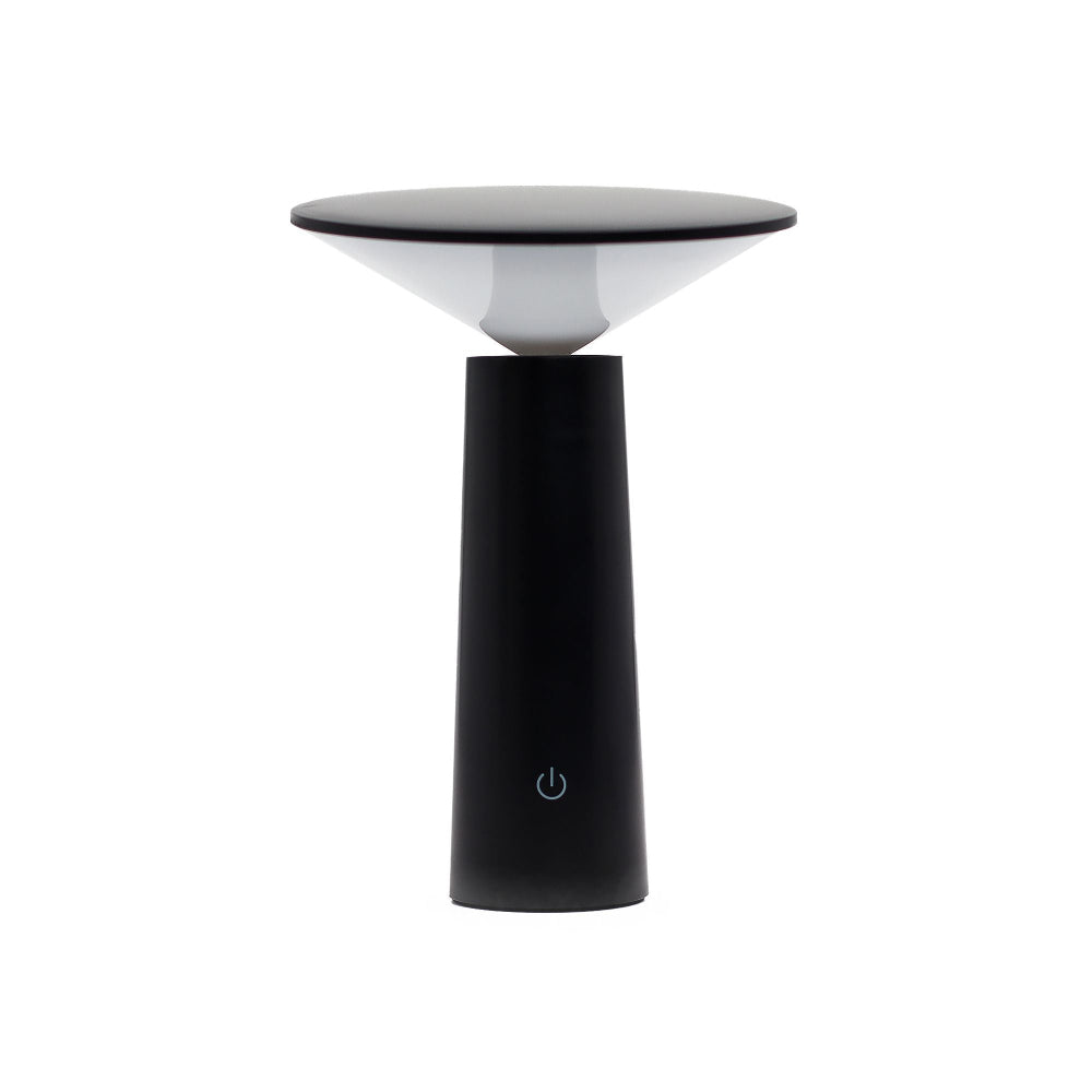 Black and white lamp on a white background
