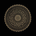 Freedom Mandala Oversized Tote Bag Chocolate Stonewash