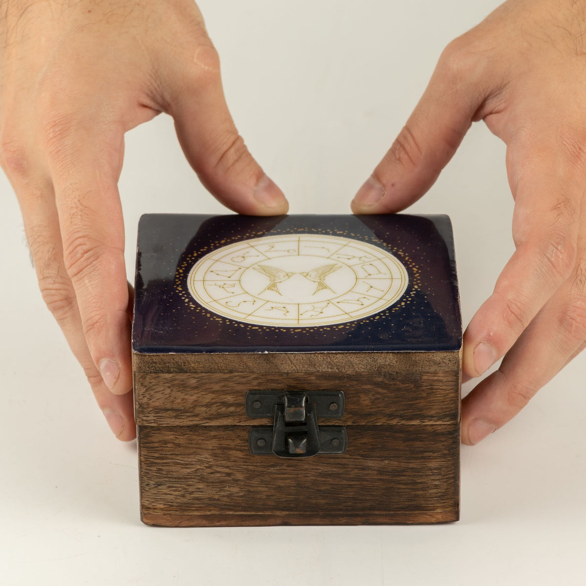 Gemini Small Enamelled Keepsake Box