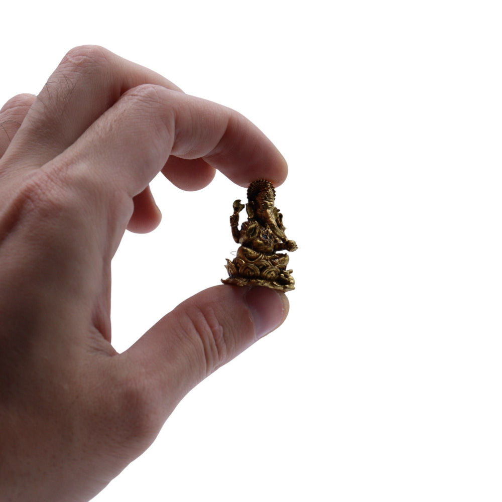 Brass Miniature God Ganesha 30mm
