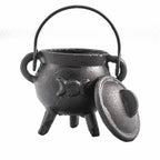 Cast Iron Cauldron with Triple Moon