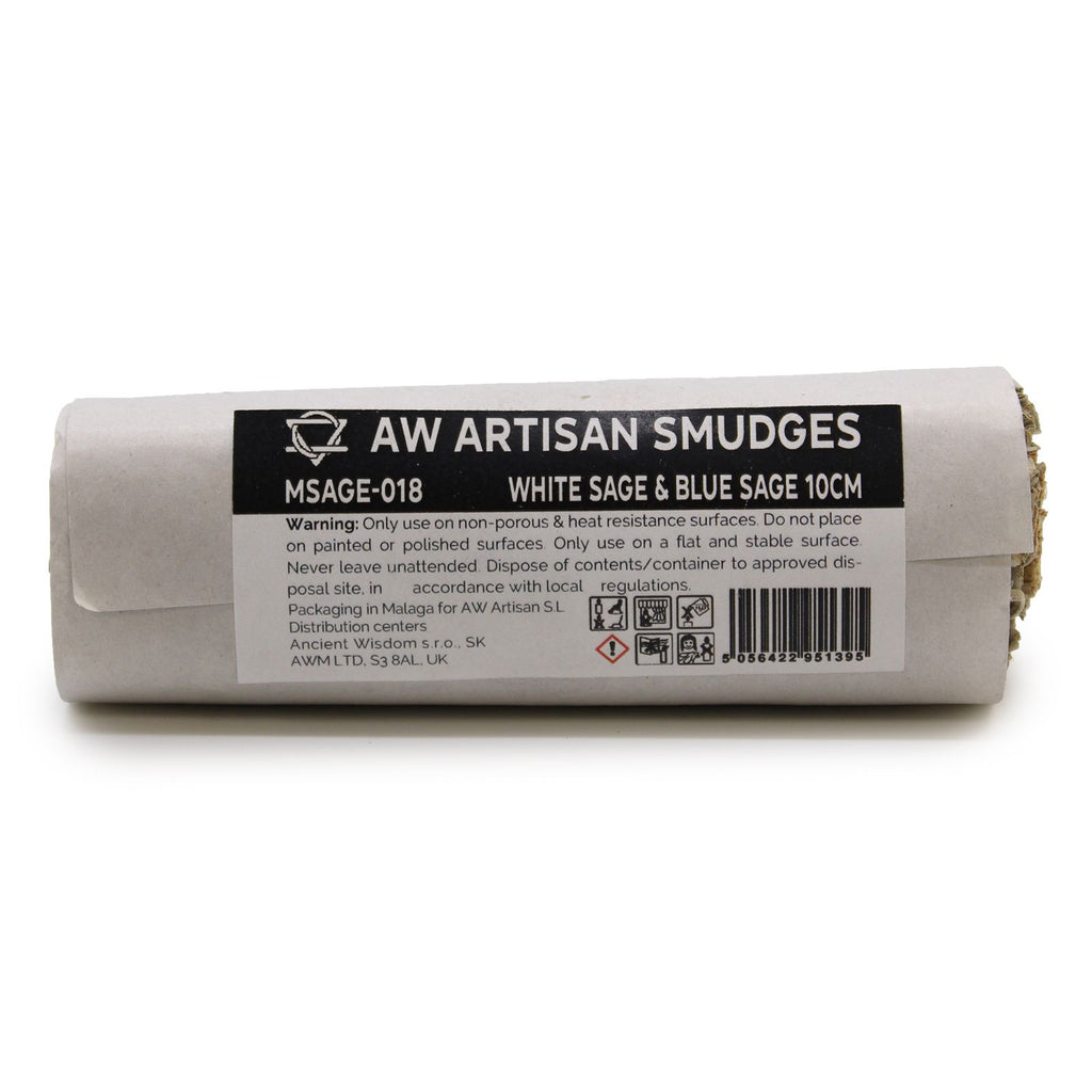 White Sage & Blue Sage Smudge Stick | 10cm
