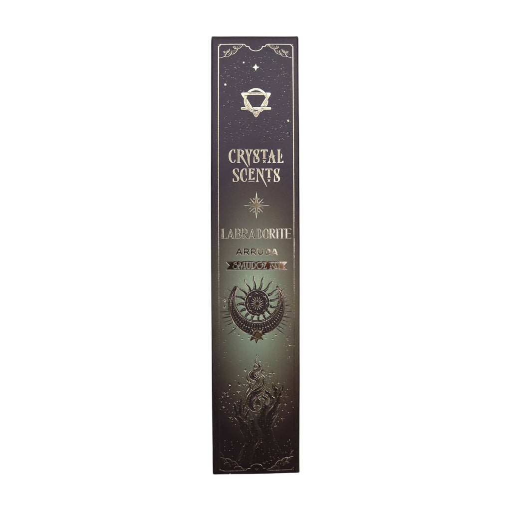 Crystal Scents Labradorite Arruda Smudge Kit