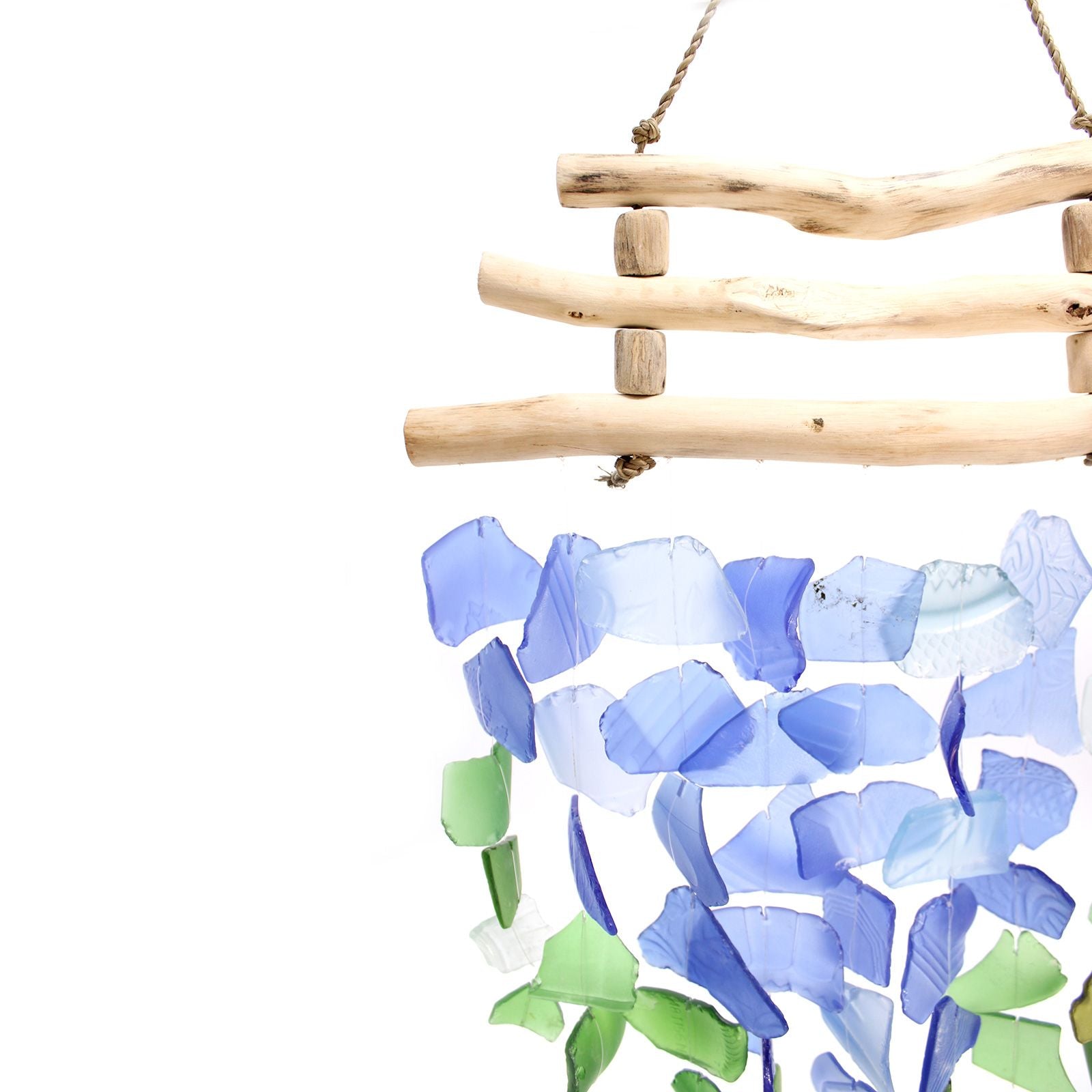 Blue & Green Three Stick Wind Chime