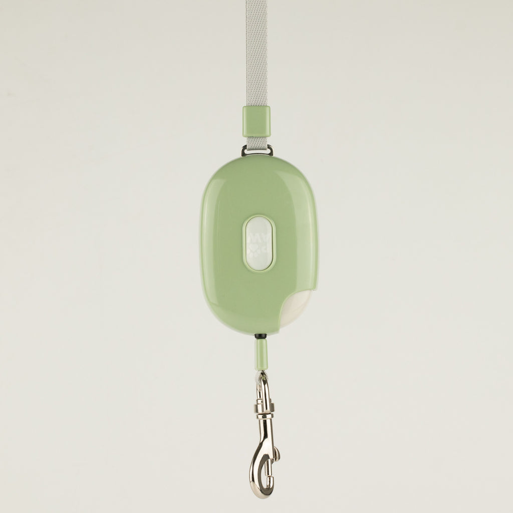 Pocket Pod Retractable Dog Lead with Wrist Strap - Green - 1.5m
