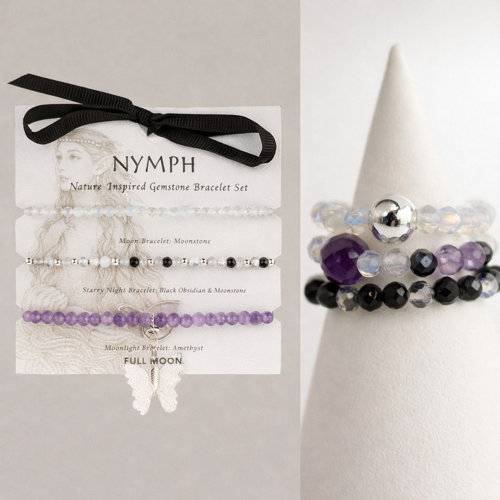 Full Moon Ring & Bracelet Set