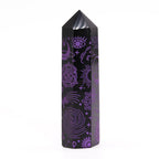 Mystic Story Deep Purple Black Obsidian Point