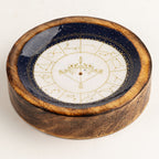 Sagittarius Mango Wood Mini Bowl & Incense Stick Holder