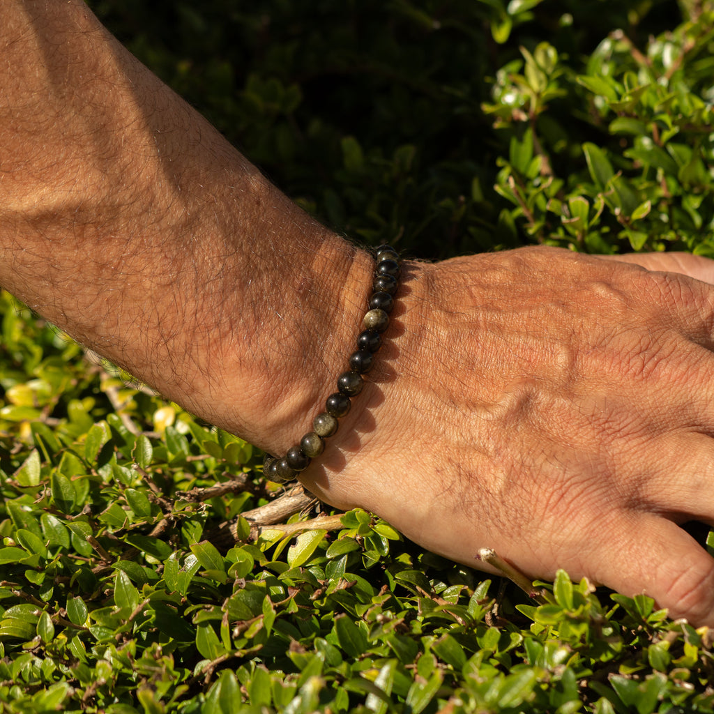 Gold Obsidian Petite Power Bracelet