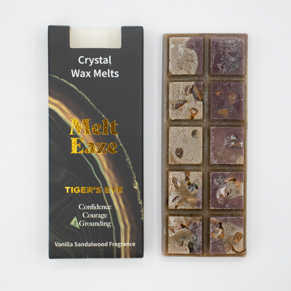 MeltEaze Wax Melts 50g | Tigereye Strength | Vanilla Sandalwood