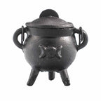 Cast Iron Cauldron with Triple Moon