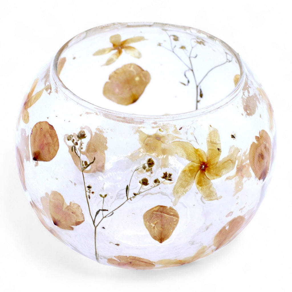 The Botanist's Lantern — Pressed Botanical Tealight Holder