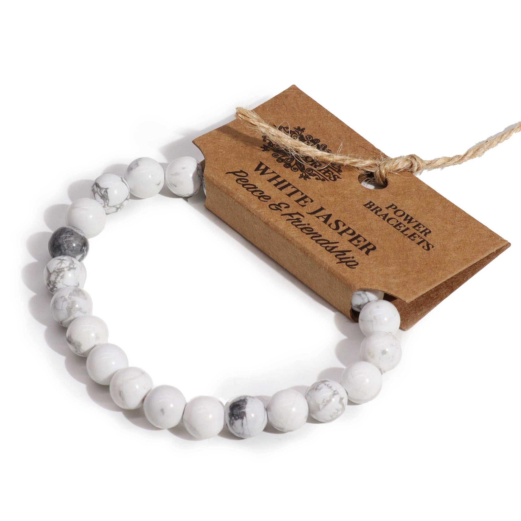White Jasper Peace & Friendship Power Bracelet