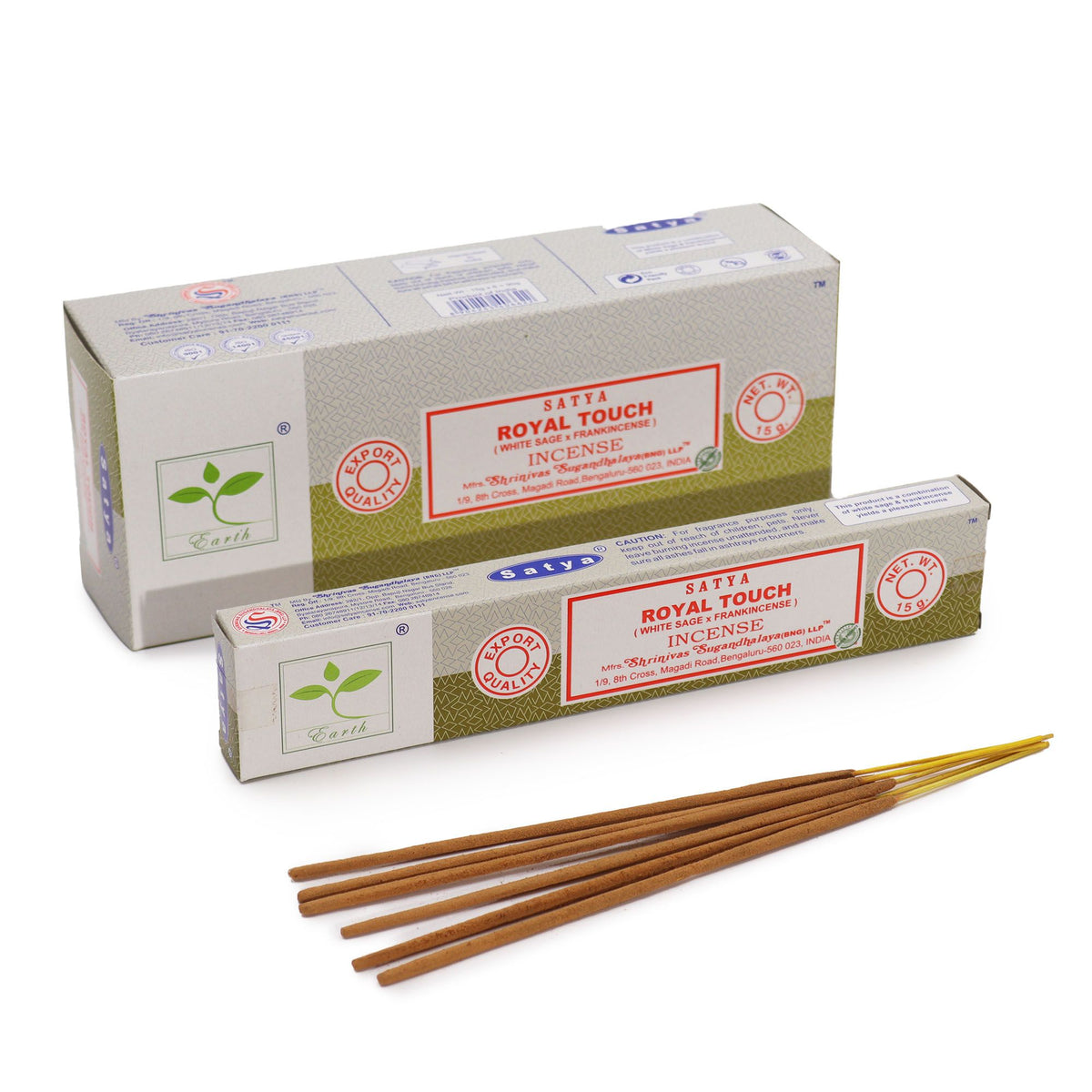 Royal Touch White Sage & Frankincense Incense 15gm - Satya
