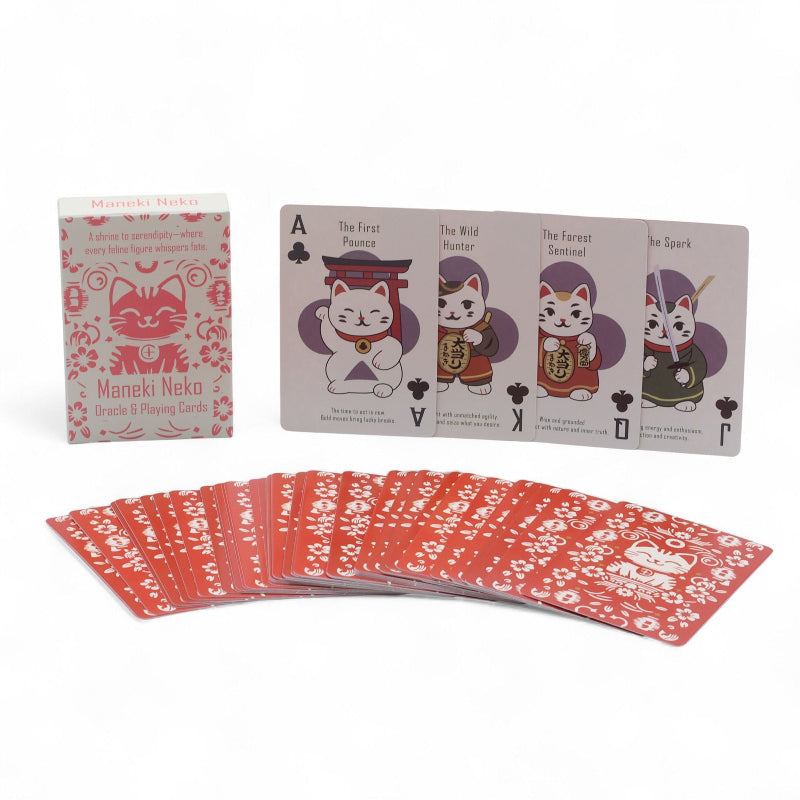 Maneki Neko Deck Fortune Cats Playing & Oracle Cards