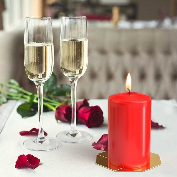 Red Pillar Candle 80x200mm