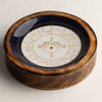 Sagittarius Mango Wood Mini Bowl & Incense Stick Holder