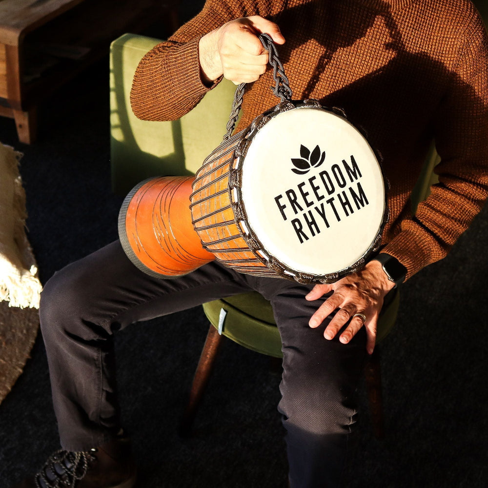 Freedom Rhythm Large Pro Djembe Drum — High
