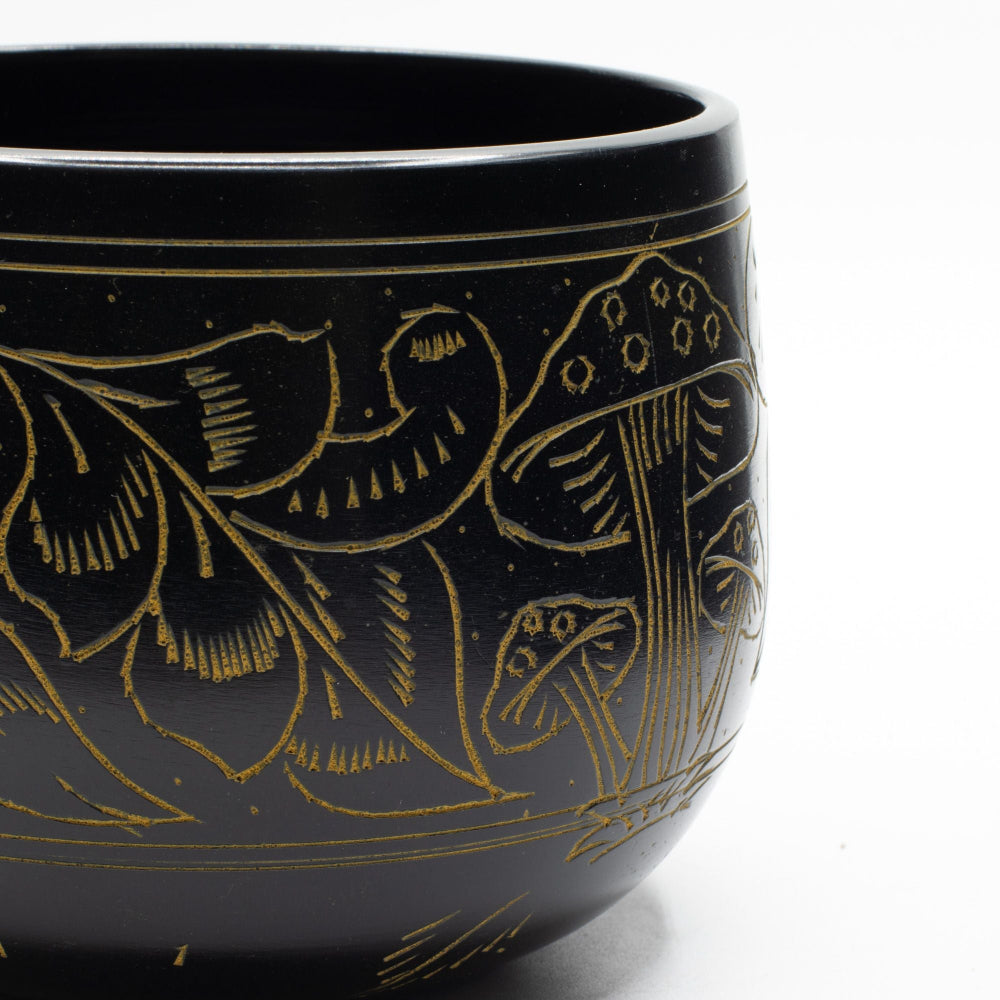 The Mushroom Cauldron Singing Bowl — Gold