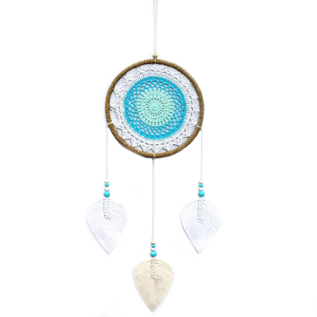 Elemental Spirits Dreamcatcher | Large Turquoise 65cm | Handmade in Bali