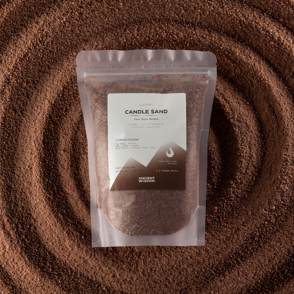 Mocha Brown Crimson Crystal Candle Sand - 300g
