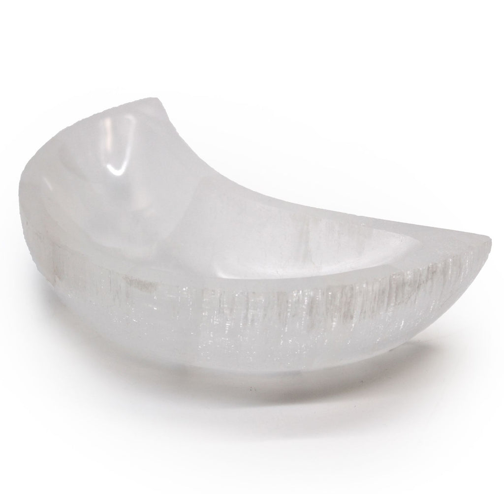 Selenite Moon Bowl 15cm | Crescent Crystal Bowl