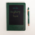 A5 Green Intention Notebook with LCD Wipe Screen - 80 Leaves