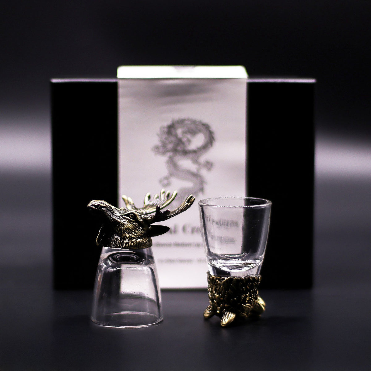 Wild Forest Creatures Shot Glass Gift Set - 6 x 50ml