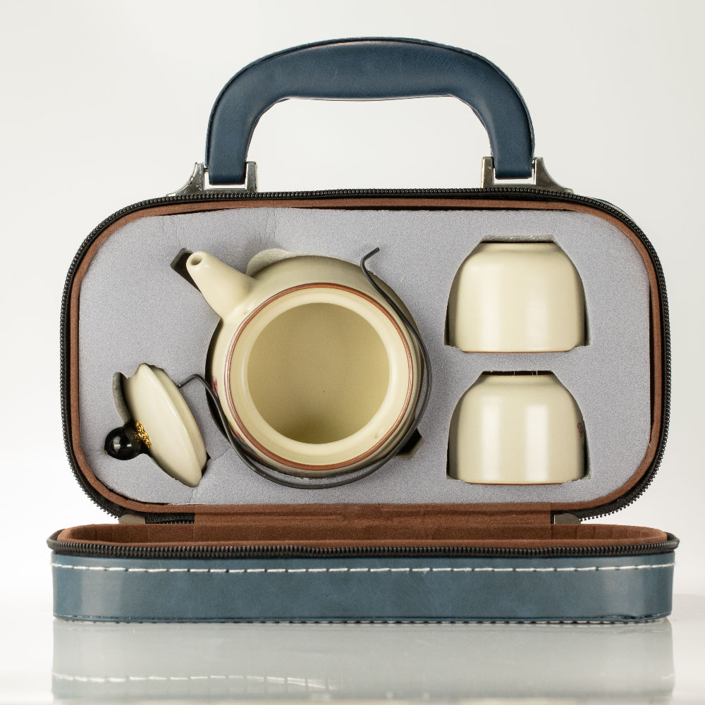 Cat Lover Travel Teapot Set | With Two Cups