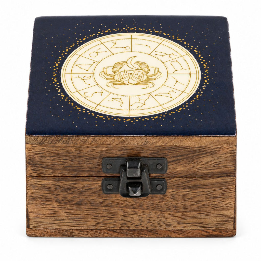 Cancer Small Enamelled Keepsake Box