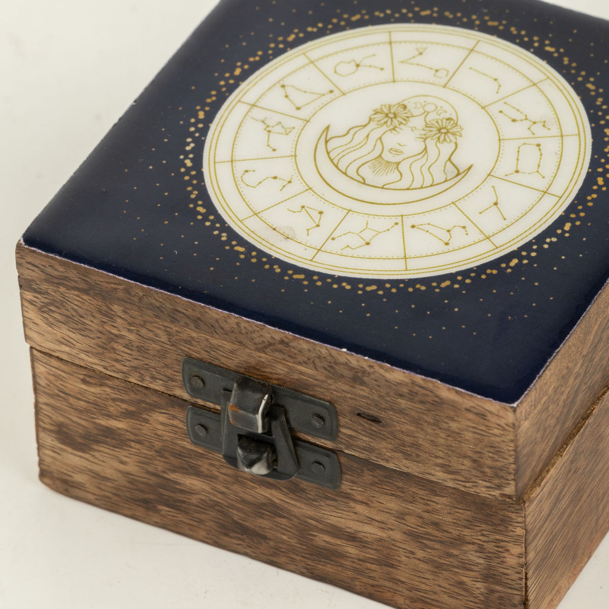 Virgo Small Enamelled Keepsake Box