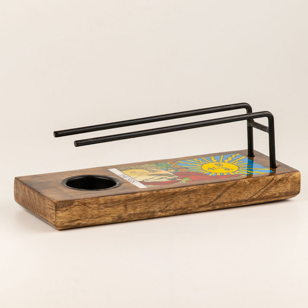 The Sun Large Enamelled Sage Stick Burner