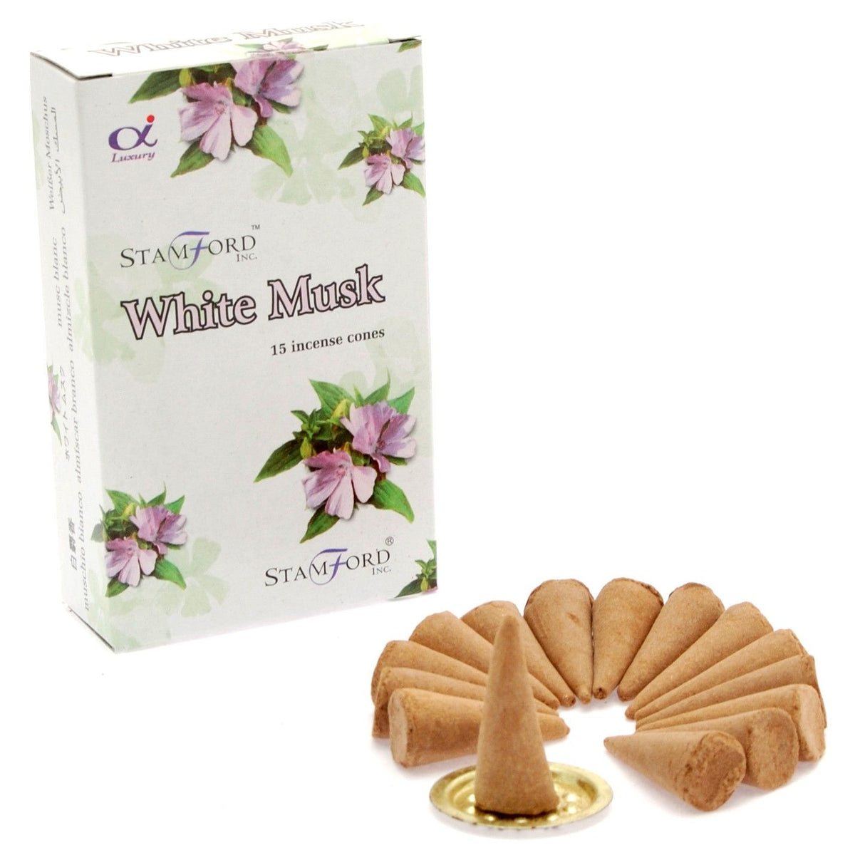 White Musk Incense Cones - Stamford