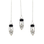 Shadow Seer - Double Power Pendulum - Obsidian Globe - Clear Quartz Double Terminated