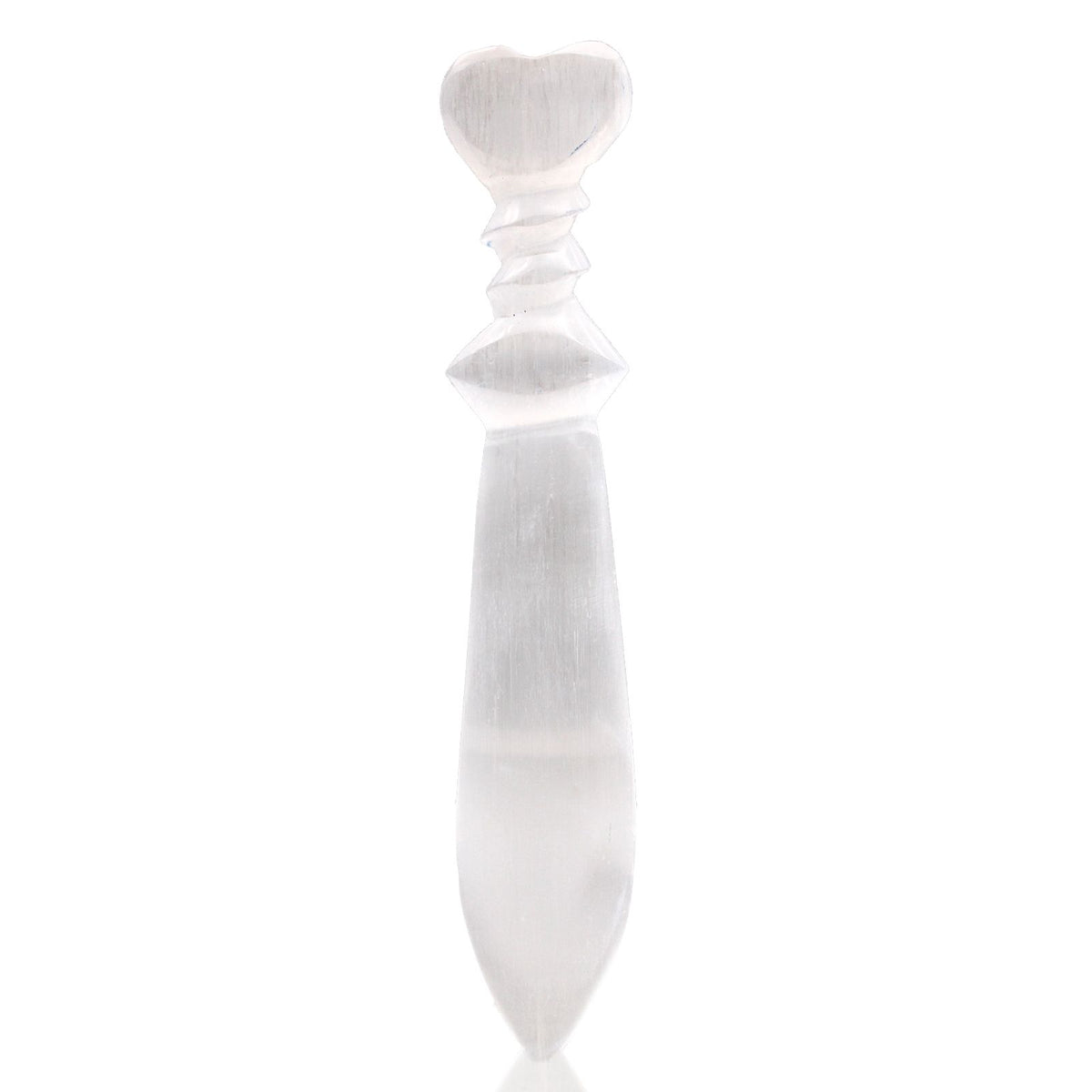 Selenite Spiral Ritual Knife | 25cm