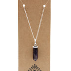 Gemstone Classic Point Pendant - Amethyst