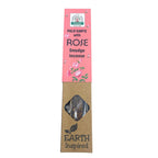 Smudge incense package with pink label and Earth Inspired branding on a white background
