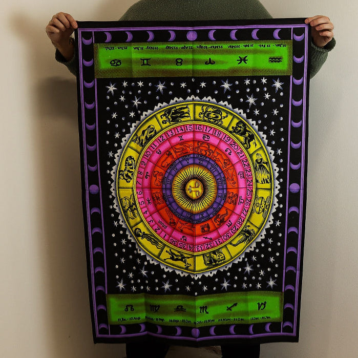 Zodiac Colourful Cotton Wall Art