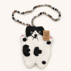 Stacy the Flat Cat Felted Bag