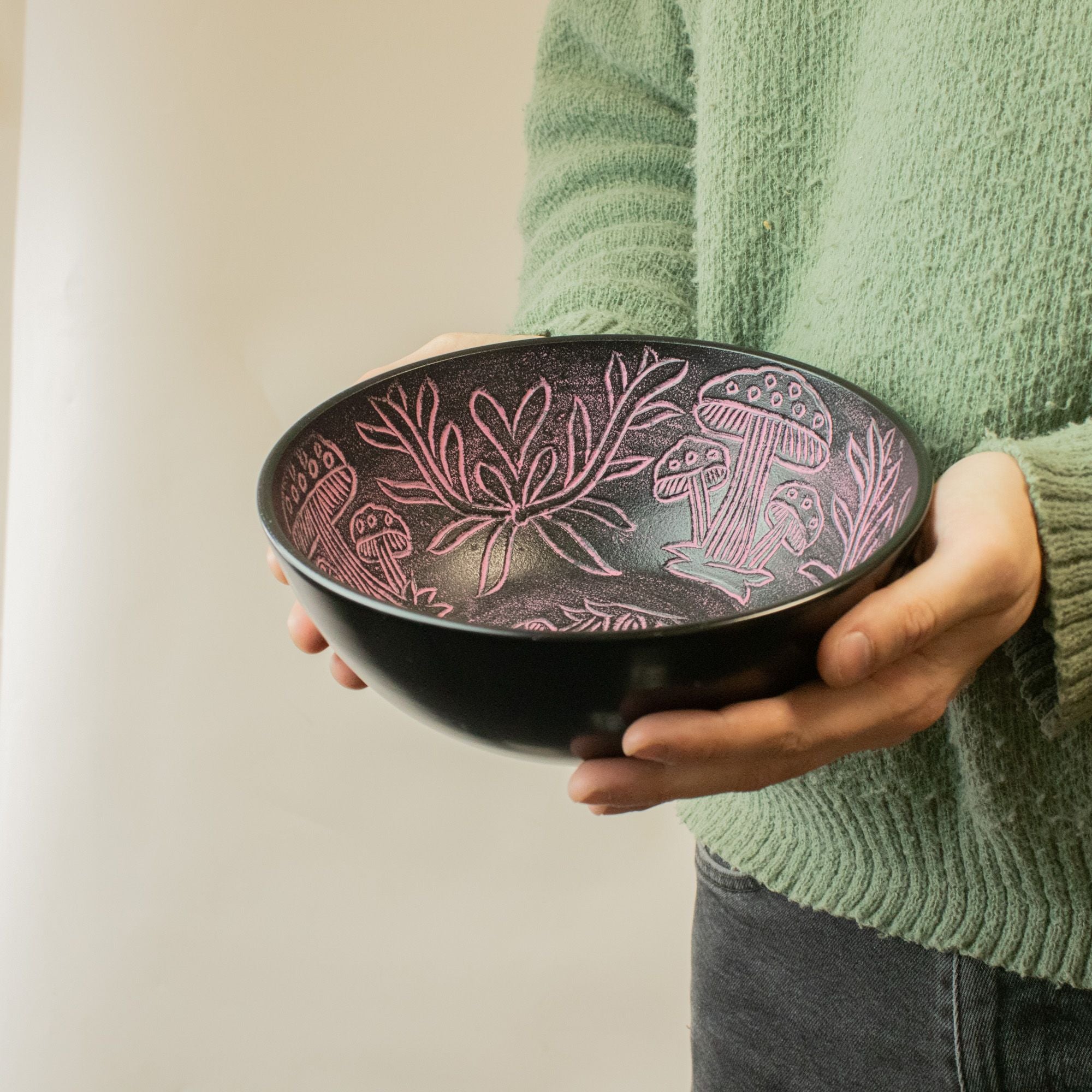 The Mushroom Grove Singing Bowl — Pink