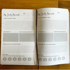 I am Thankful For Blue Gratitude Journal with Silver Lining