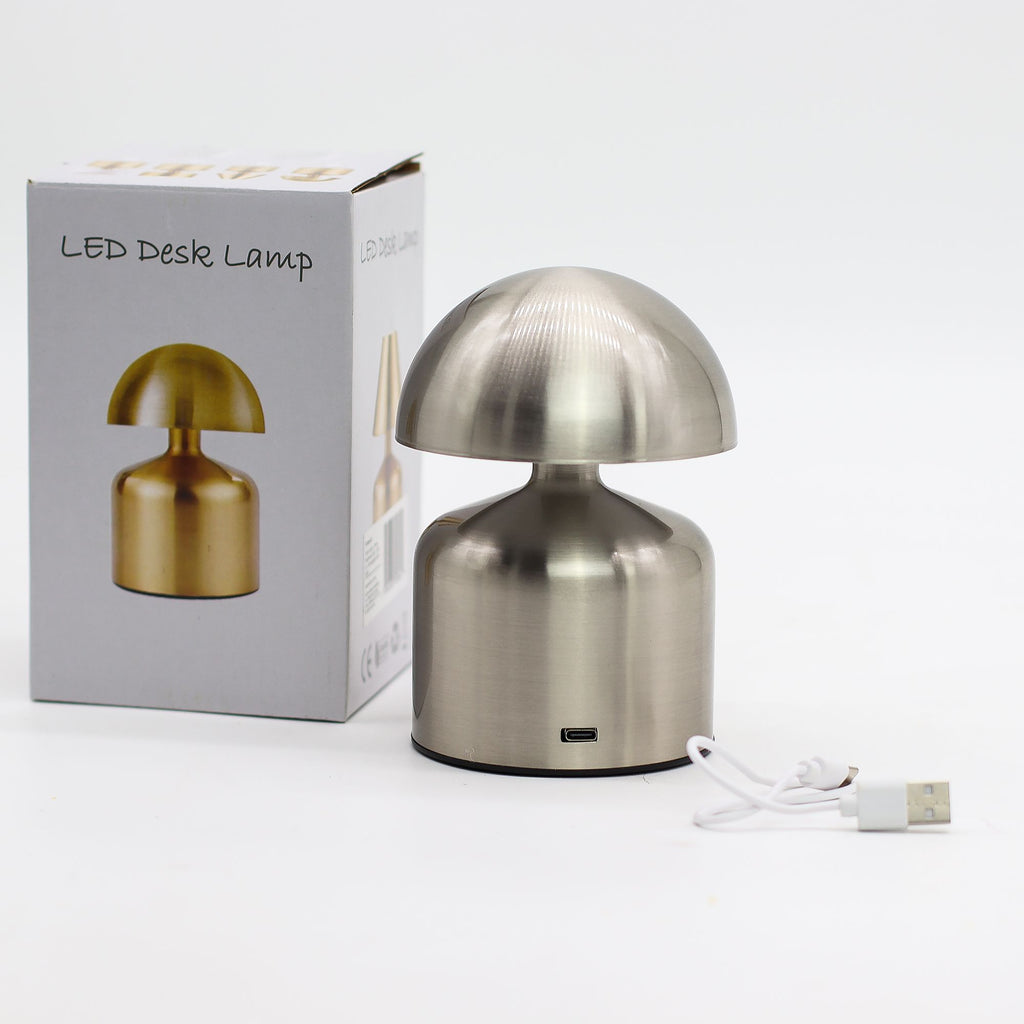 The Mushroom Touch Lamp | Silver