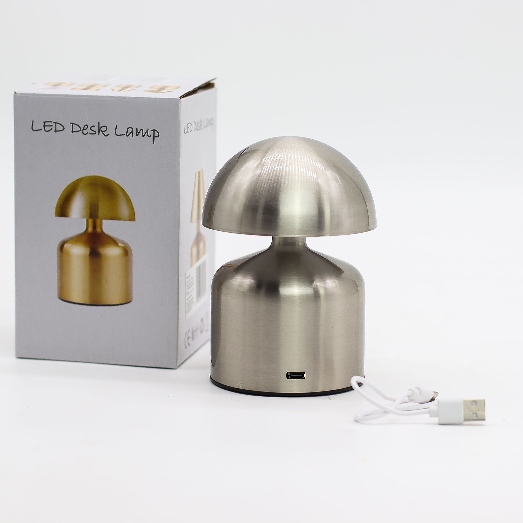 The Mushroom Touch Lamp | Silver