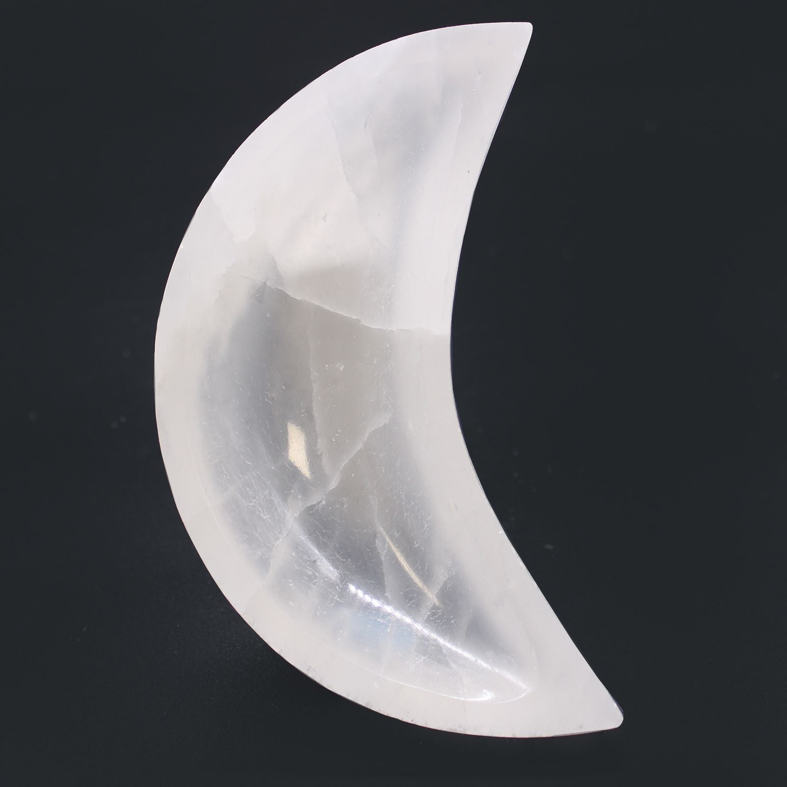 Selenite Moon Bowl 15cm | Crescent Crystal Bowl