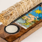 The Star Large Enamelled Sage Stick Burner