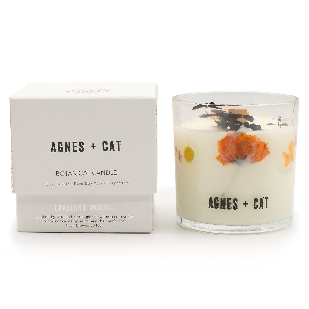 Agnes + Cat - Botanical Soy Wax Candle -  Lakeland Mocha