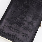 Large Black Book of Shadows Journal | 200 Deckle-Edged Pages